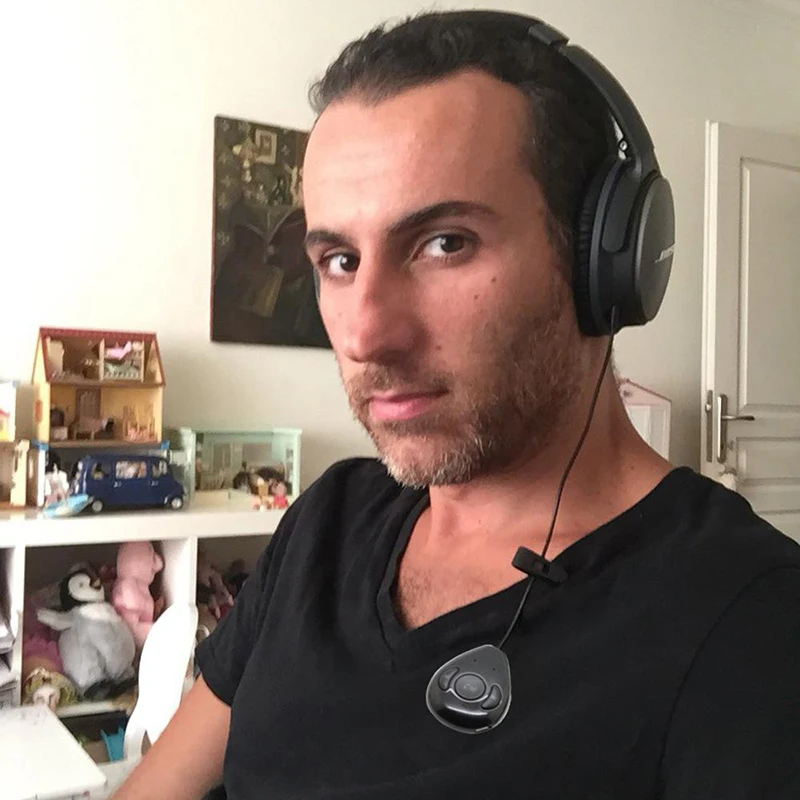 สายบลูทูธสำหรับ QC15หูฟังบลูทูธเสียงอะแดปเตอร์สายเชื่อมต่อ Built-In Mic Volume Control