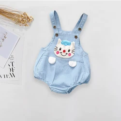 IENENS Kids Baby Jumper Boys Girls Clothes Pants Denim Shorts Jeans Overalls Toddler Infant Jumpsuits Newborn Clothing Trousers