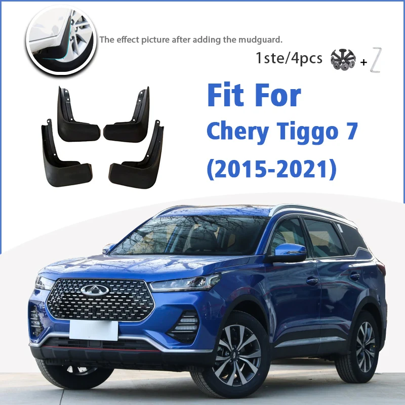 

Брызговики для Chery Tiggo 7 2015-2021, 4 шт., передние и задние щитки, брызговики, Аксессуары для автомобилей, брызговик, брызговик 2016 2017 2018 2019
