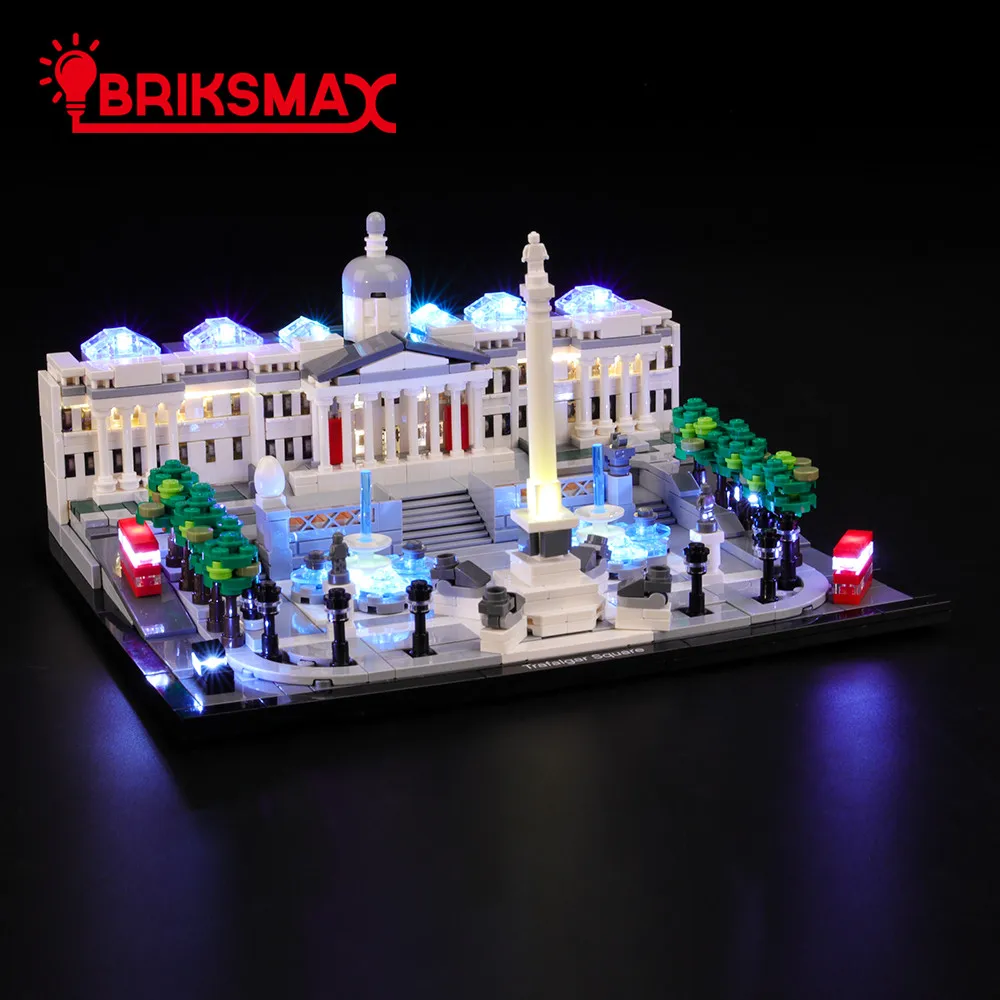 

BriksMax Led Light Up Kit for 21045 Architecture Trafalgar Square Building Blocks Set (NOT Include the Model) Toys for Children