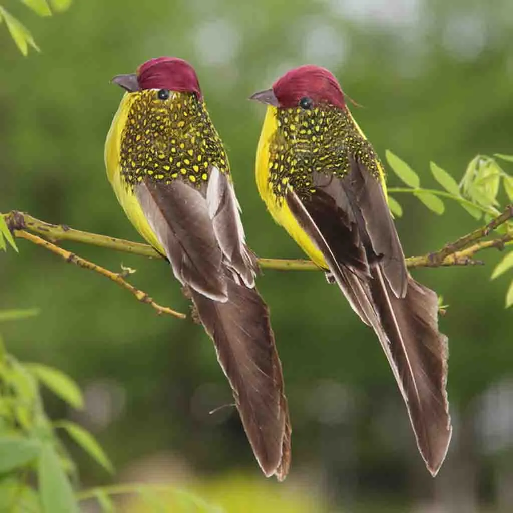 Mini Fake Birds Artificial Feather Foam Doves Wedding Garden Decoration Ornament Home Festive Store Scen Garden Decoration