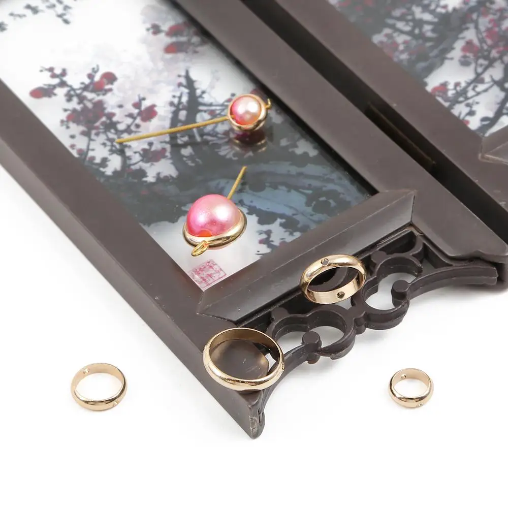 10PCs Silver Gold Double hole beaded copper DIY handmade jewelry accessories for repairing bracelet earrings