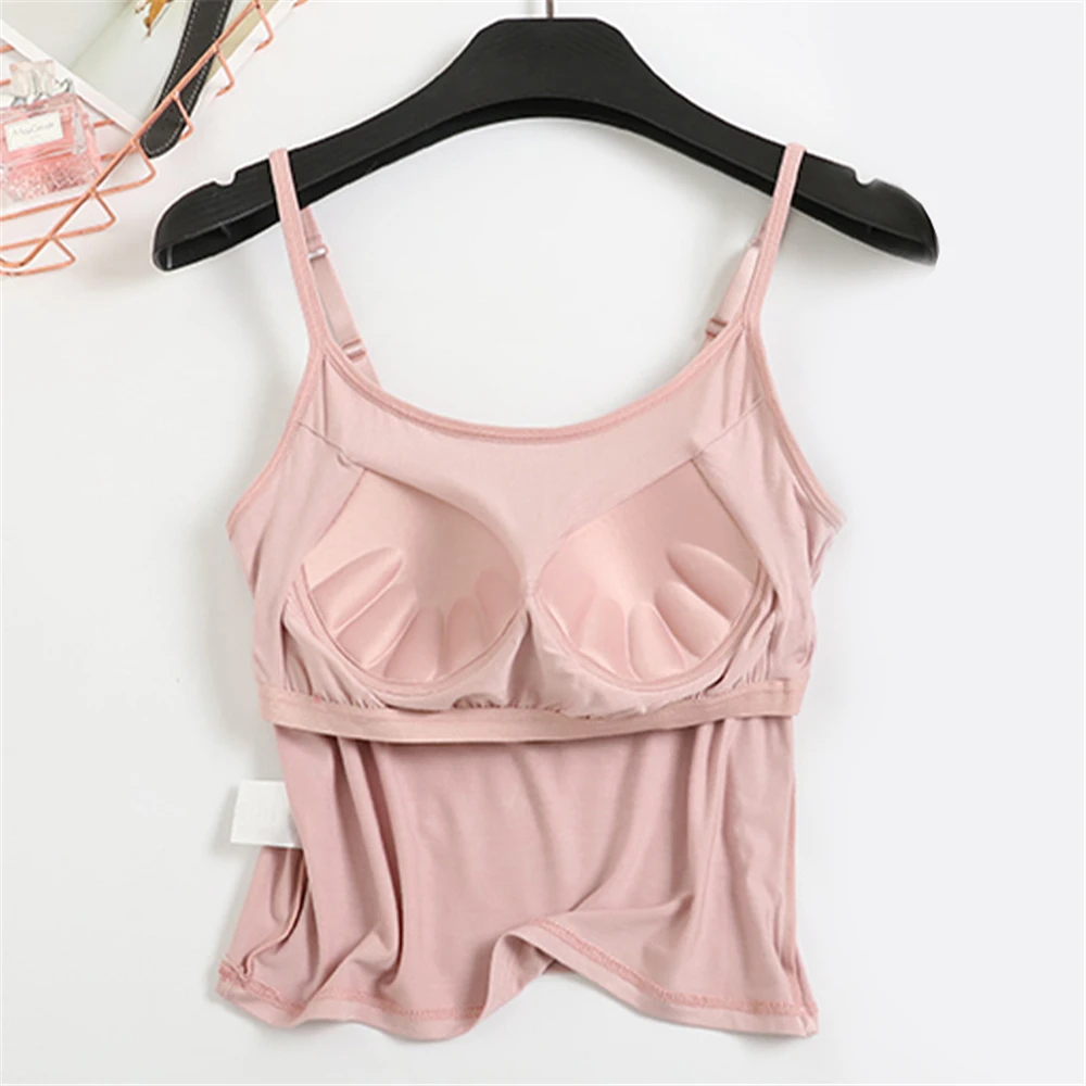 2023 New Crop Top Women Sleeveless Vest Solid Color Lingerie Shirts Tanks Tops with Adjusted Straps Loose Summer Vest Wholesale