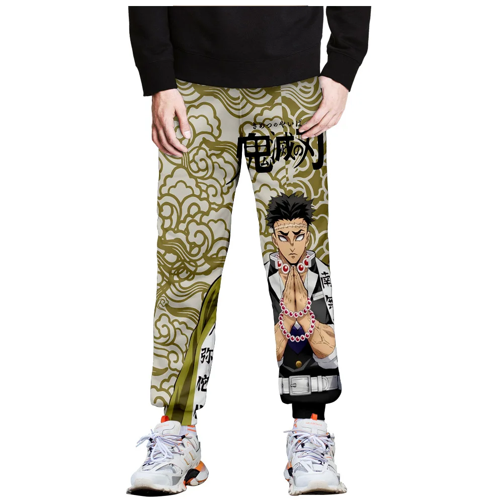 Kimetsu No Yaiba Tomioka Giyuu ragazzi ragazze pantaloni lunghi Demon Slayer pantaloni della tuta uomo donna Anime Cartoon Casual Sportswear Pants