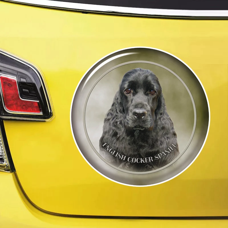 S62148# English Cocker Spaniel Self-adhesive Decal Car Sticker Waterproof Auto Decors on Bumper Rear Window Laptop Choose Size