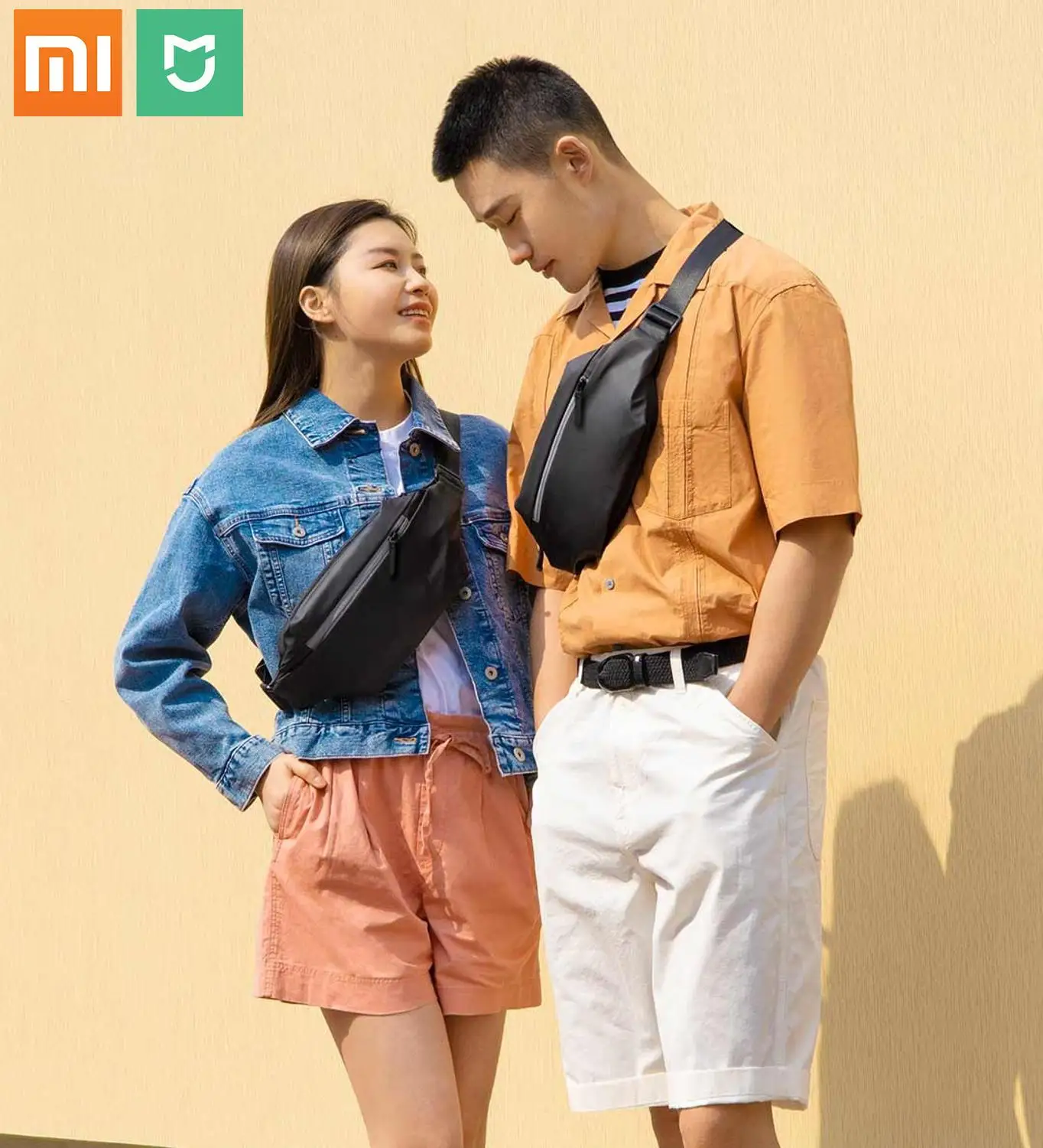 Xiaomi mijia-Bolso de pecho multifuncional para deportes al aire libre, riñonera de ocio, bolso de hombro para deportes al aire libre, paquetes