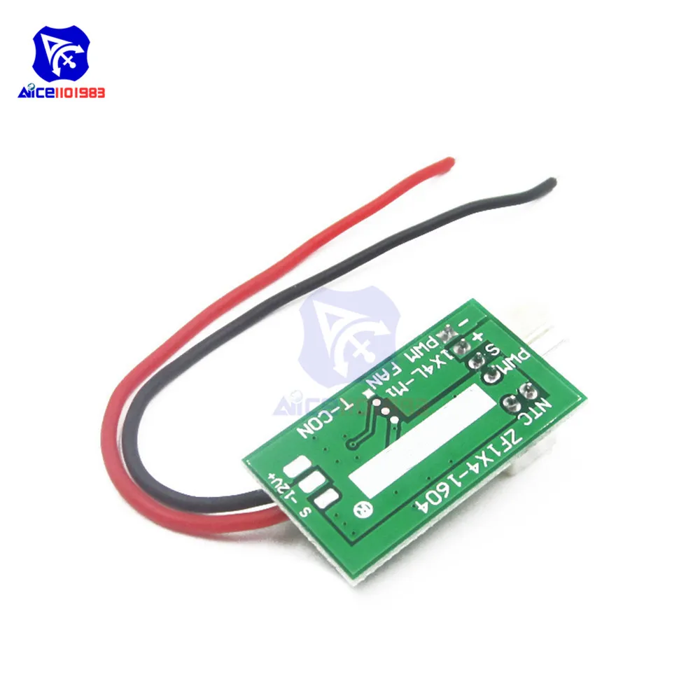 diymore DC 12V PWM Temperature Detector Probe Controller 4-Wire Temperature Fan Speed Controller Governor for PC Fan STK IC