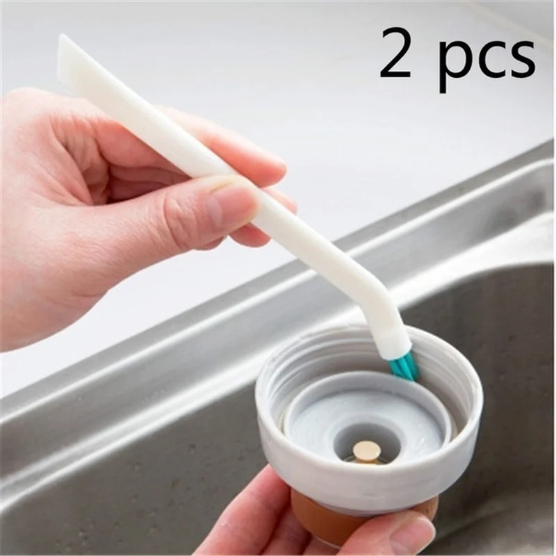 2pcs/set Cleaning Narrow Brush Long Handle Portable Gap Clothes Baby Milk Bottle Gap Cleaning Brushes Household Kitchen Tools