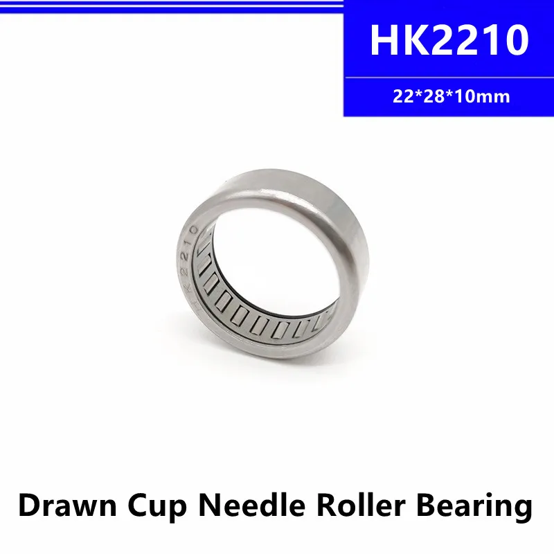 50pcs high quality HK2210 22x28x10mm Needle Roller Bearing 22*28*10 mm HK222810 HK22x28x10