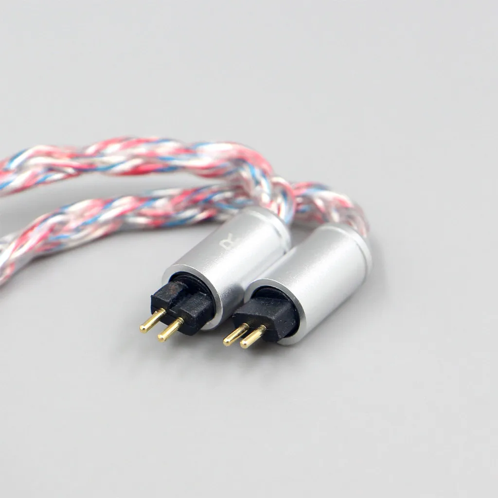 16-ядерный серебристый OCC OFC смешанный плетеный кабель LN007596 для 0,78 мм BA Custom W4r UM3X UM3RC JH13 высокоступенчатые наушники