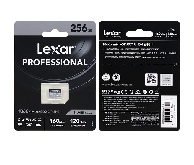 Original Lexar Professional Micro TF-Karte 1366x 64GB 128GB Flash-Karte V30 A2 Klasse 10 SDXC Max 160MB/s für Kamera – Detail 12