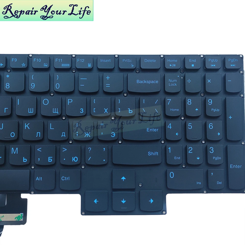 Imagem -03 - Teclado Retroiluminado para Lenovo Legion Russo e Árabe 515arh05 5-15imh05 5-17arh05h 5p-15arh05h Y7000 R7000 Pr5cyb ar ru Novo 2023