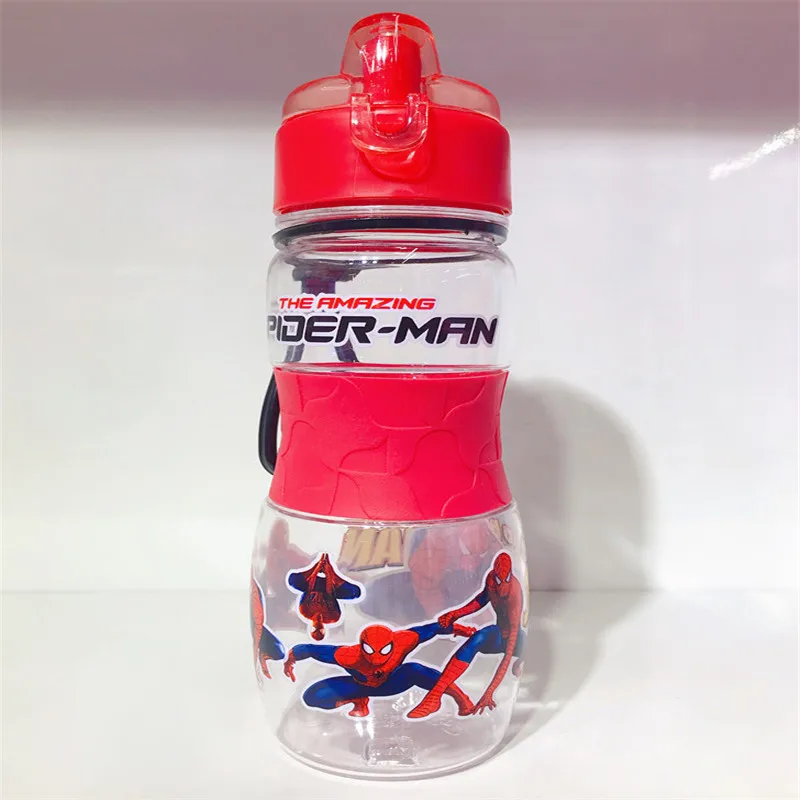 Kids Water Sippy Cup with Straws, Desenhos animados criativos, Disney Frozen, Carros, Copos de alimentação de bebê, Garrafa portátil ao ar livre