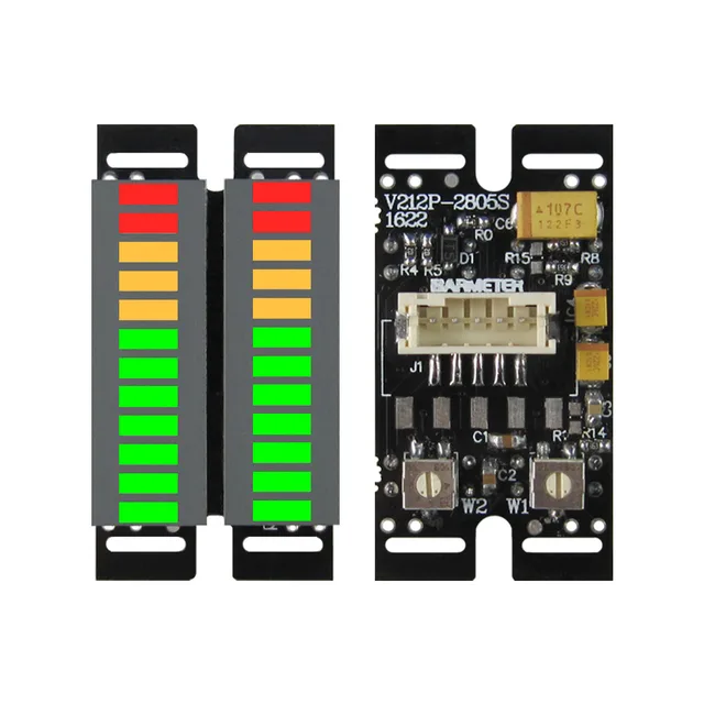 2*12-segmentowy wskaźnik LED muzyki Audio widmo Stereo podwójny kanał wskaźnik poziomu miernik VU wskaźnik poziomu głośności DC5V