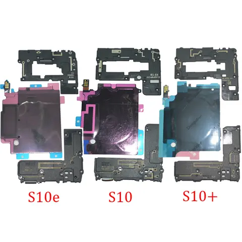 삼성 Galaxy S10 Plus S10 + S10e 용 전화 NFC 무선 충전 새 후면 패널 안테나 NFC 시끄러운 스피커 플렉스 부품