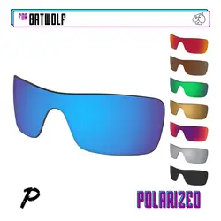 Ezreplace-lentes polarizadas para oakley batwolf óculos de sol, substituição, várias opções