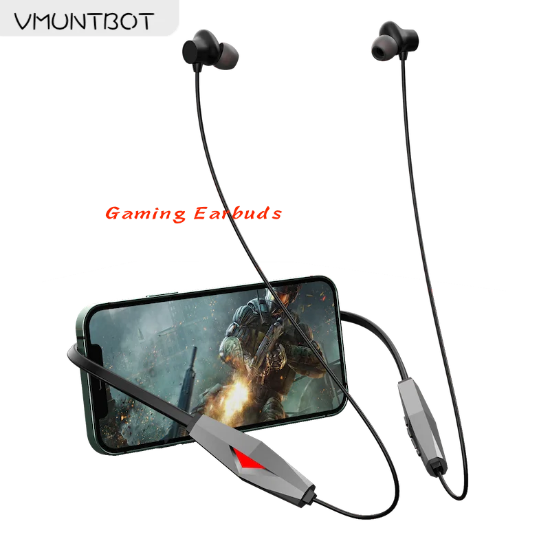 

High Noise Cancel Neck Band Bluetooth Earphone Wireless Headphones HiFi Music Earbuds Sport Gaming Headset For IOS Android Phone