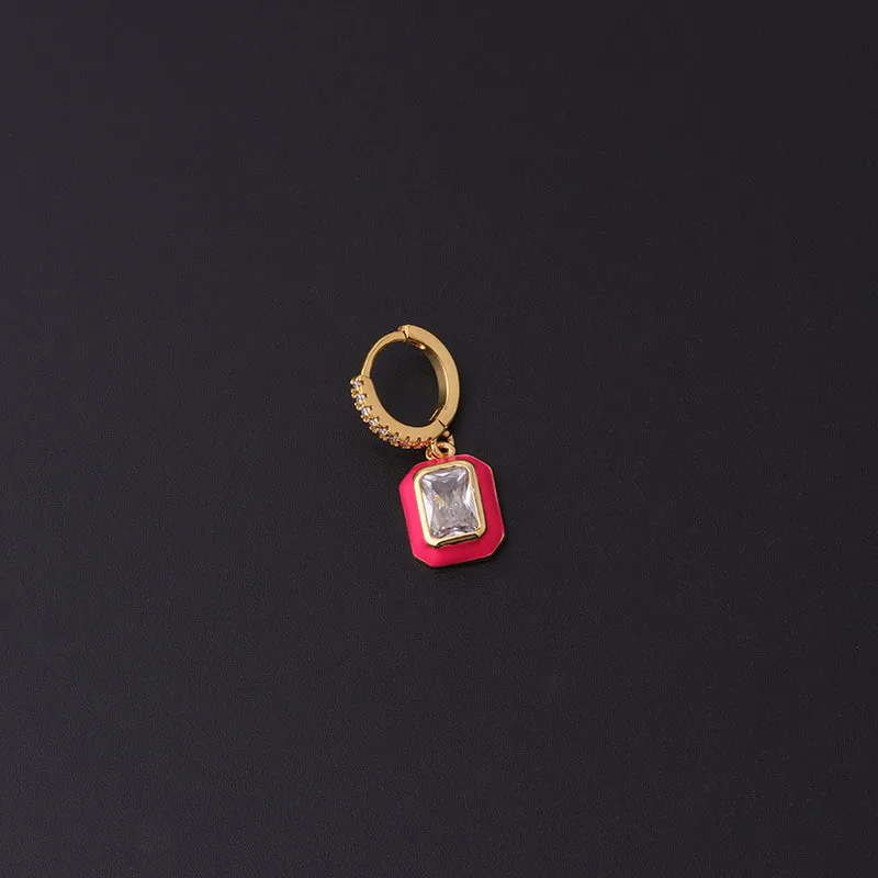 1PC Stainless Steel Square Shape Cartilage Earrings for Women Men Hoop Earring Ear Clip Helix Piercing Jewelry