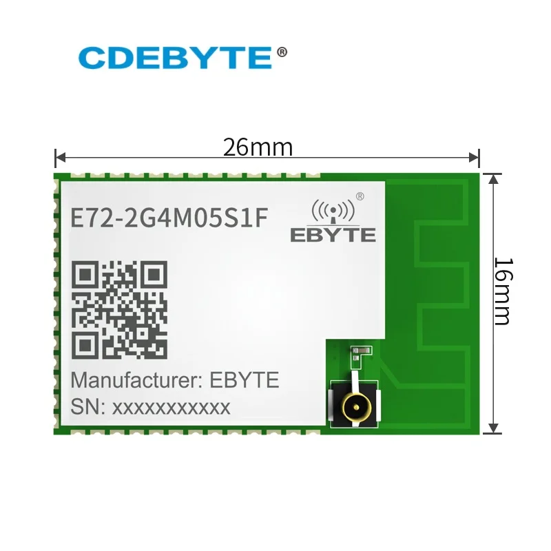 10pcs/Lot C2652RB 2.4GHz BLE5 Thread Zigbee Receiver E72-2G4M05S1F SMD Wireless SoC Module Transmitter 5dBm PCB/IPEX Antenna