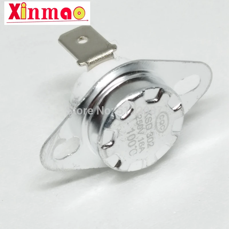 3pcs KSD302 16A 250V 40-130 85C Degree Ceramic KSD301 Normally Closed Temperature Switch Thermostat 45 55 60 65 70 75 80 85C 9