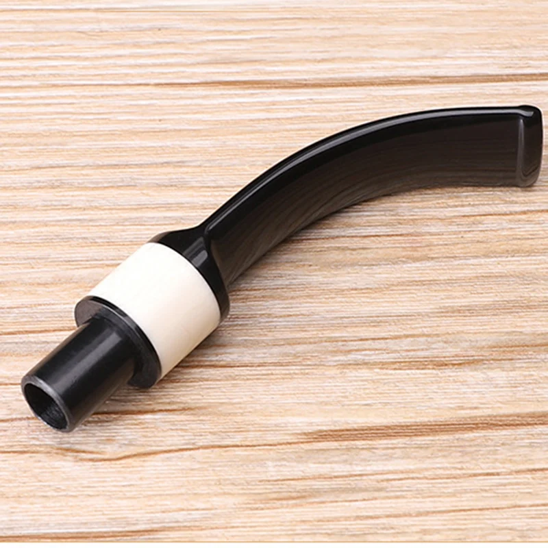 1Pcs High Quality Smoking Pipe Acrylic Bent & Straight Mouthpiece Men Tobacco Pipe Accessory Replacement Mouthpiece