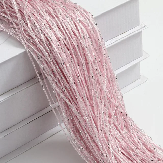 Nieuwe Glanzende Kwastje Zilveren Lijn String Gordijn 100x200 cm Volant Woonkamer Divider Bruiloft DIY Home Decor