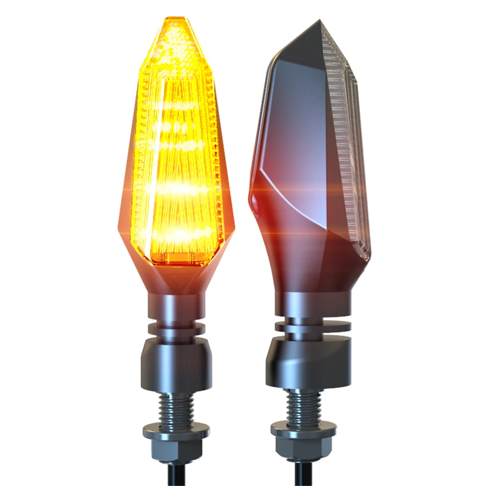 

1 Pair Motorcycle LED Turn Signal Light Lamps Motorbike Turn Lighting Direction Indicator For Cafe Racer MT07 MT09 Z900 Z800 R3