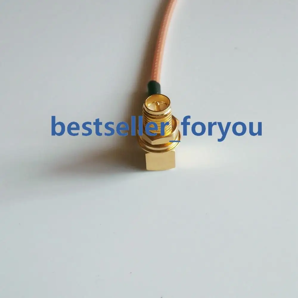 6 pulgadas RG316 RPSMA macho a conector hembra RPSMA, Cable Pigtail RF de ángulo recto de 15cm