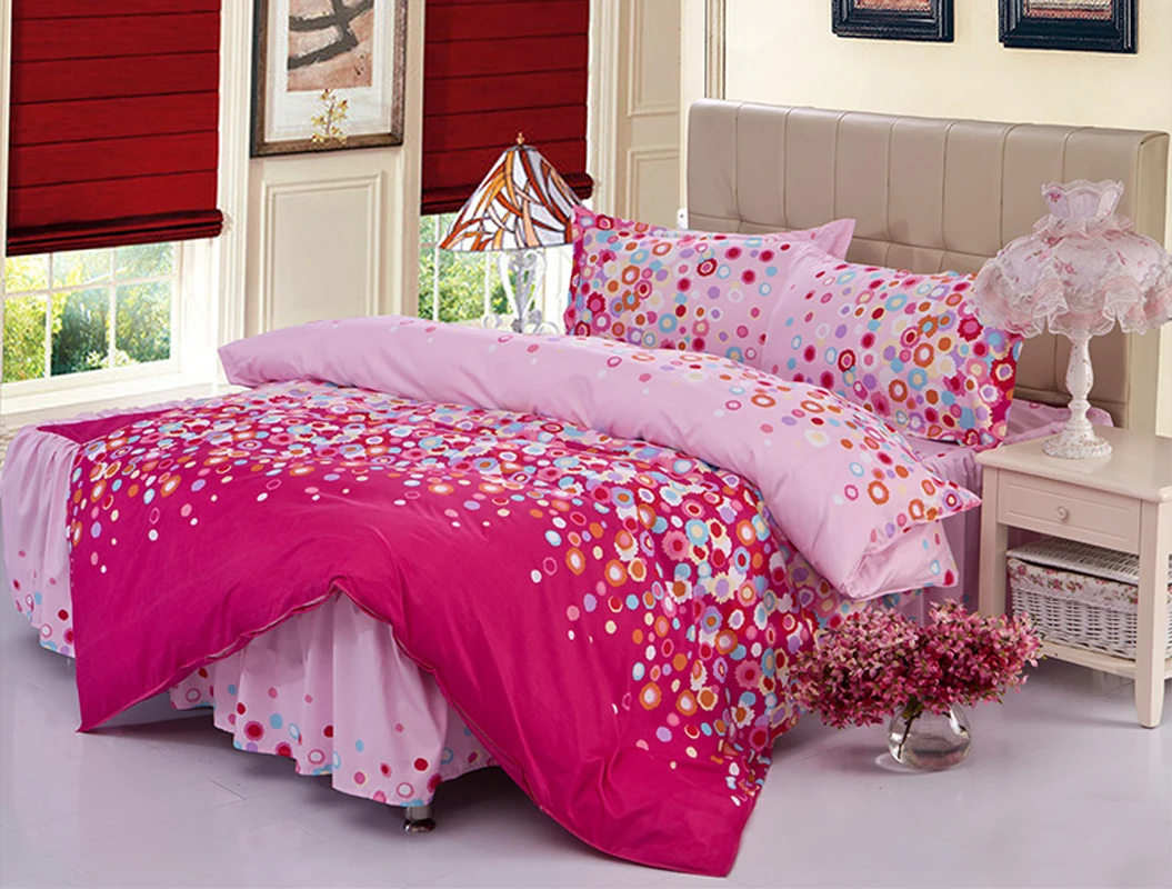 

Adults Kids Bedroom Rose Red Full Queen Polyester Duvet Cover Quilt Cover Home Textiles Bedclothes Comforter Cover Bedding Bag