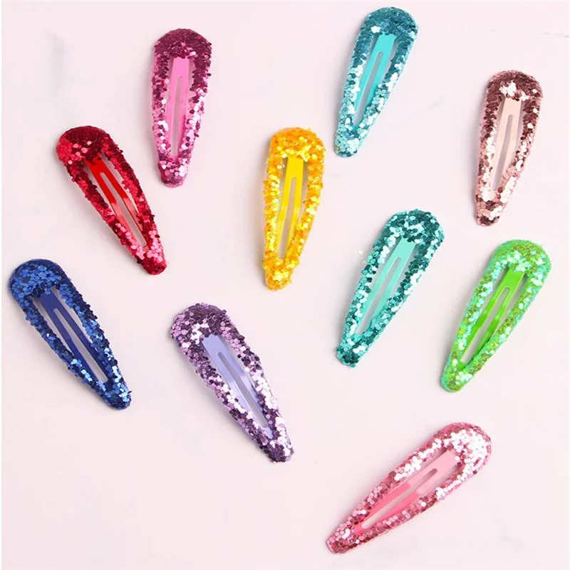 20Pcs/Lot Korean Style Hair Accessories Cute Barrette Candy Color Hair Clip Brilliant Hairclip Dripping New Hair Clips for Girls