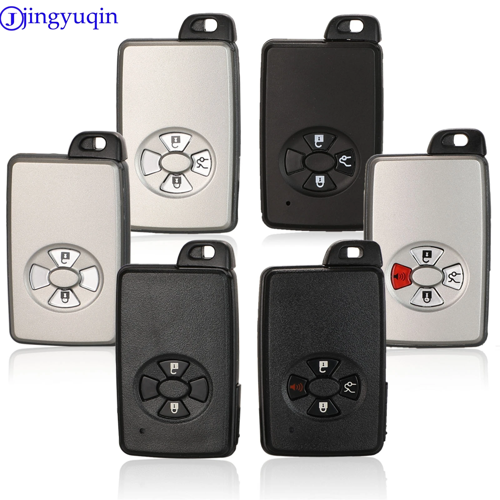 jingyuqin New Replace Remote Car Key Shell Case Fob 3 Buttons For Toyota Avalon Camry Corolla Smart key