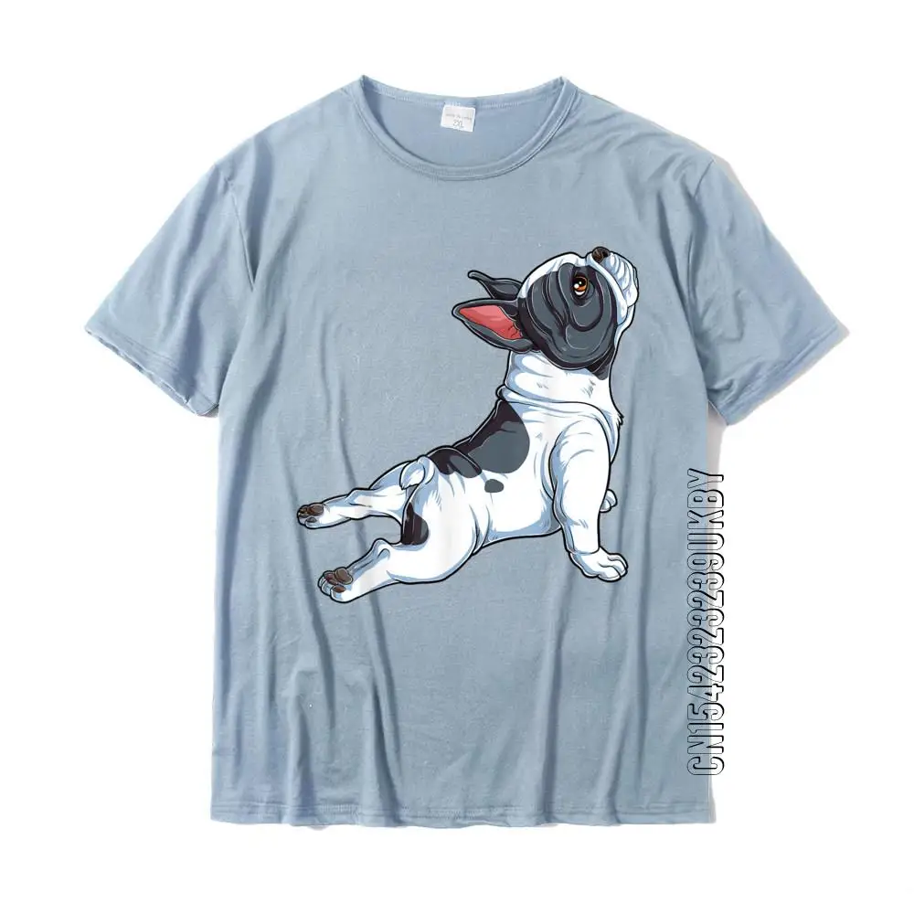 French Bulldog Yoga T Shirt Frenchie Namaste Men Funny Gift T-Shirt Casual Tshirts Tops & Tees Cotton Men Fashionable