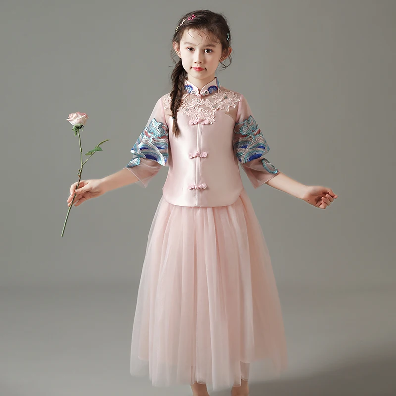 

H2521 Children Cosplay Costumes Girl Performance Clothes Child Hanfu Suit Kids Chinese Traditional Ancient Fairy Princess Set