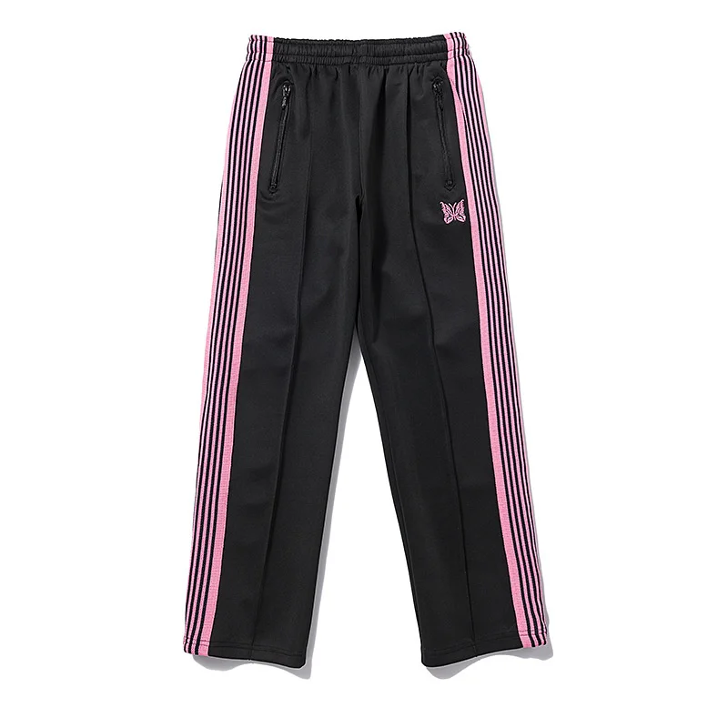 AWGE Needles Pants Rocky Pants Hip Hop 1:1 High Quality Butterfly Embroidery Track Sweatpants Japan Needles Trousers