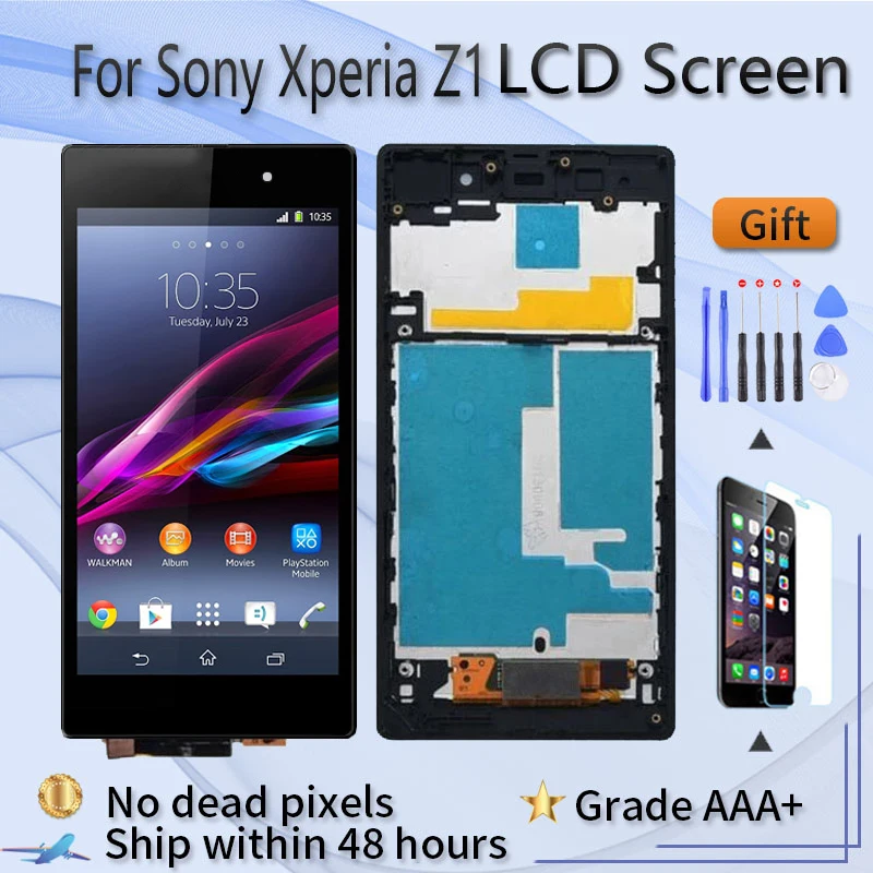 For Sony Xperia Z1 LCD Screen Replacement Z1 Honami L39h C6903 C6902 C6906 SO-01F SOL23 LCD Display Broken Screen Repair