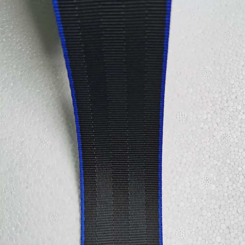 High Strength Hot Sale Blue/Black Color 47mm Seat Belt Webbing Safety For Car Seatbelt