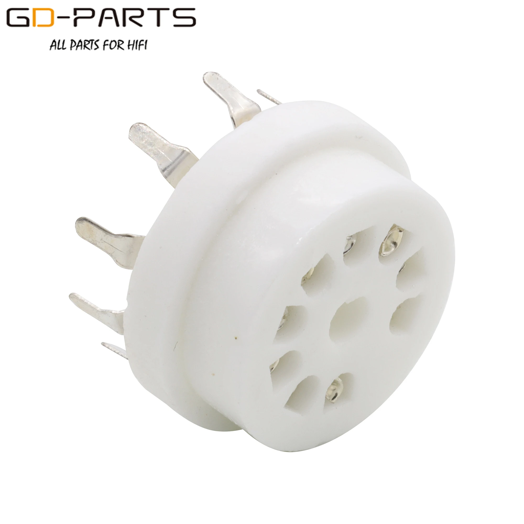 PCB Mount 9Pin Ceramic Tube Socket Valve Base For 12AX7 ECC83 12AU7 6DJ8 12AT7 EL84 5670 6922 ECC81 ECC82 HIFI Guitar AMP DIY