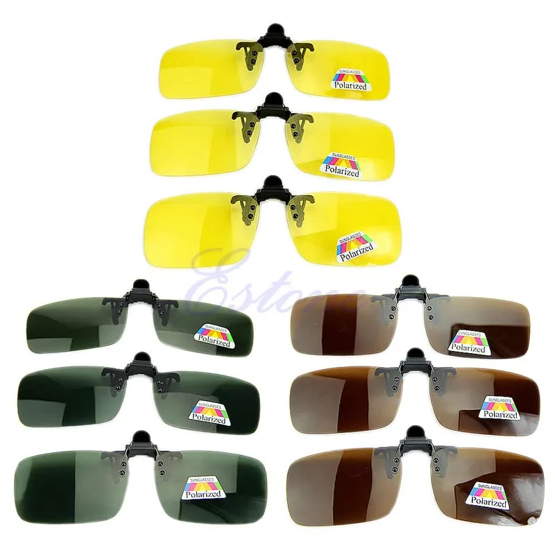 Polarized Day Night Vision Clip-on Flip-up Lens Sunglasses Driving Glasses Balaclava