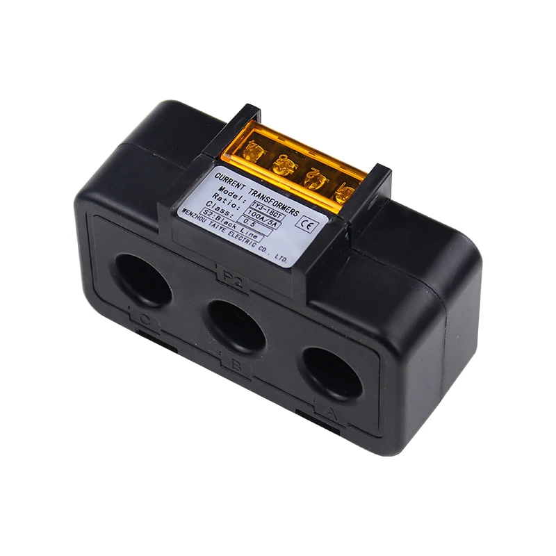 Three-phase Integrated Current Transformer Micro AC 380V Small Mini 50/5 100/5 30/5 TY3-18CT For Measurement