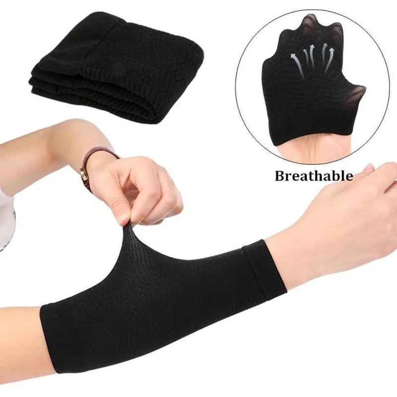 Women Knitted Pressure Shaping Gloves  Weight Loss Arm Shaper Slimming Wrap Tool  Arm Sleeves Women Long Sleeve