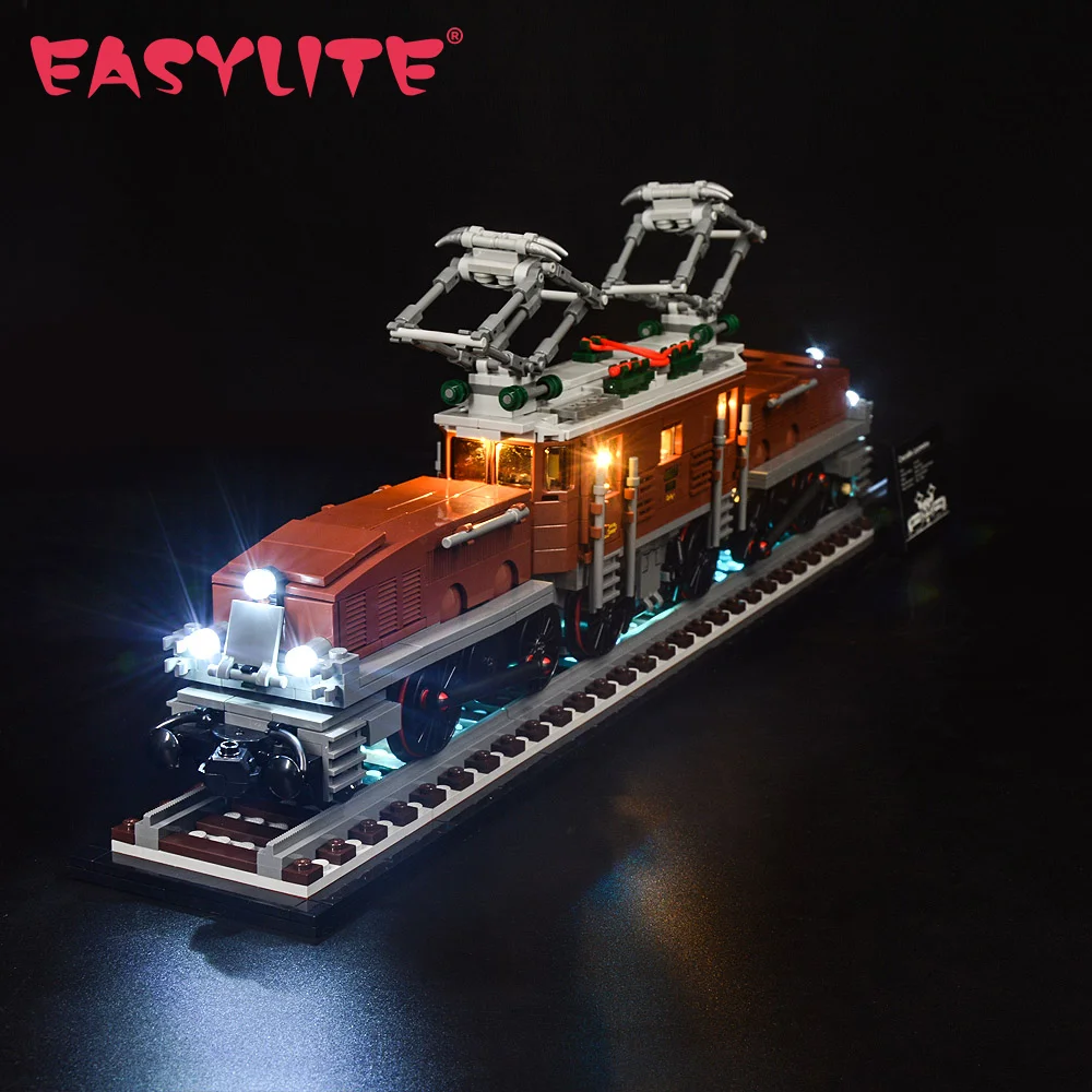 

EASYLITE LED Light Set For 10277 Crocodile Locomotive DIY Toys Lamp Kit No Inuclude The Building Blocks Model