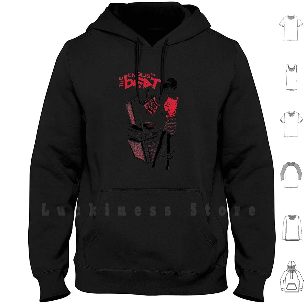 The English Beat Hoodies Long Sleeve Present Good Stuff Cute Stuff Kids Fashion Cartoon Simple Design Character Words