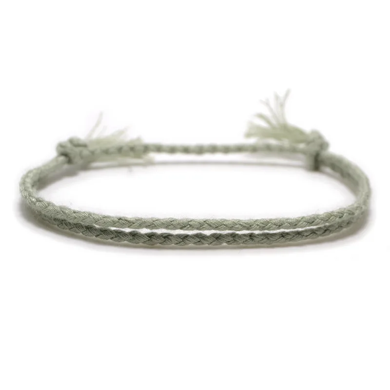 Handmade Woven Lucky Cotton Rope String Bracelet For Men Women Friendship Tassel Thread Bracelets 2026 Mother's Day Gift