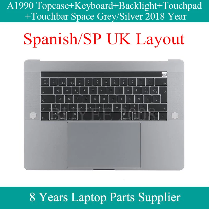 Original A1990 Spanish Keyboard For Macbook Pro 15.4