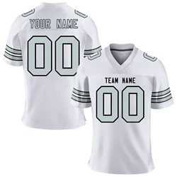 Personalized Custom American Football Shirts Printing Your Team  Name Number Football Jersey for Men/Women/Youth Rugby Jersey