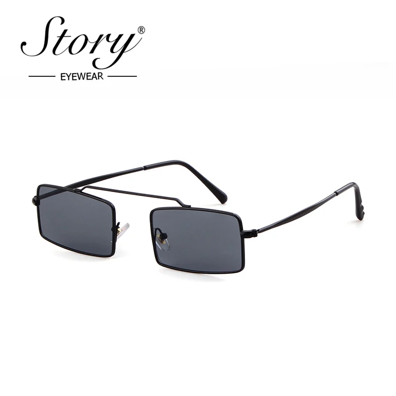 

STORY 2019 brand designer square sunglasses women men fashion classics gray vintage rectangle eye glasses for female S3420E