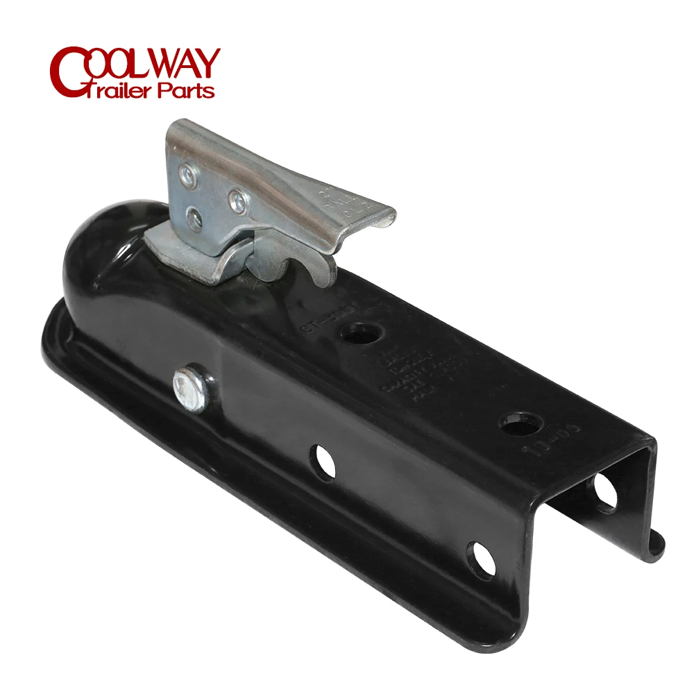 Black Trailer Coupler 2 X 2 Hitch Ball Coupling Straight Tongue 3500 Lbs RV Parts Camper Caravan Accessories