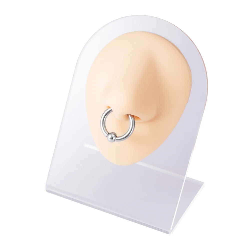 1PC 3-8mm Punk Ear Gauge BCR Ball Closure Nose Septum Ring Jewelry Surgical Steel Ear Piercing Weights Stretcher Expander Unisex