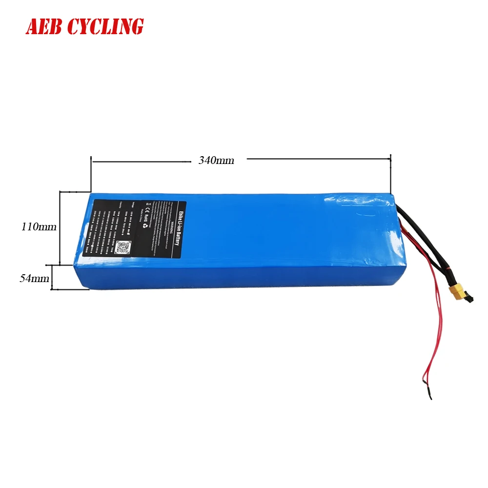 MATE X-Li-ion Battery Pack, 52V, 48V, 14.5Ah, 48V, 17.5Ah, PVC Li-ion Battery for Foldable Ebike, without Case and Charger