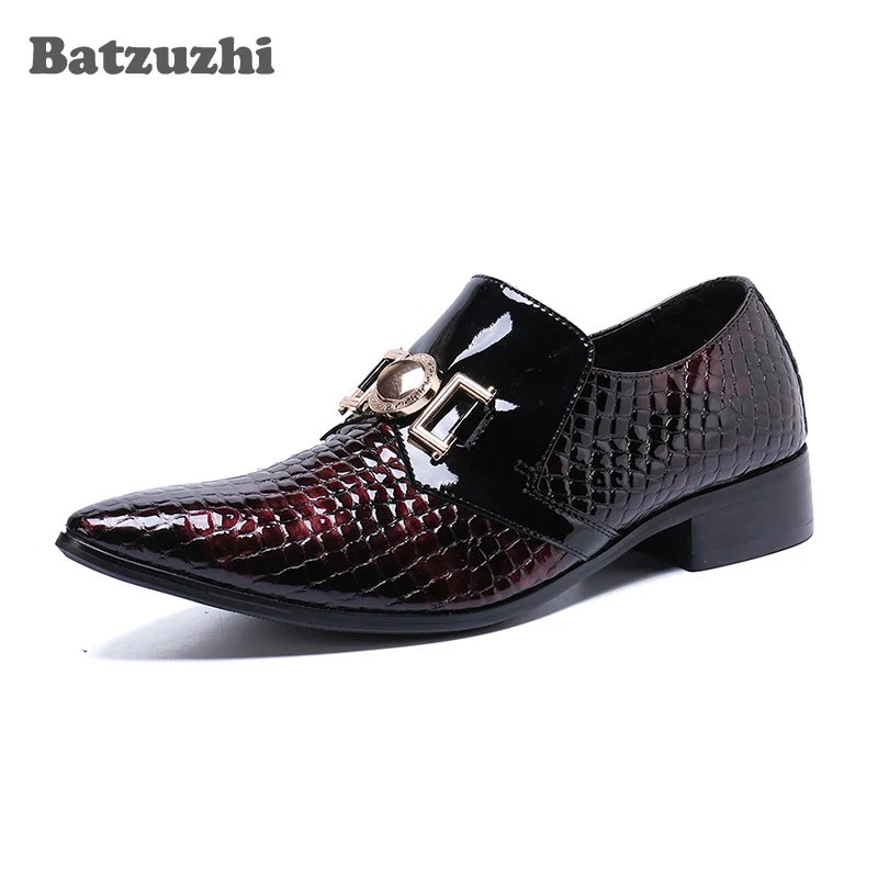 

Batzuzhi Genuine Leather Business Shoes Men Dress Shoes Wedding Party Formal Shoes Men Chaussure Homme Male Plus Size 46